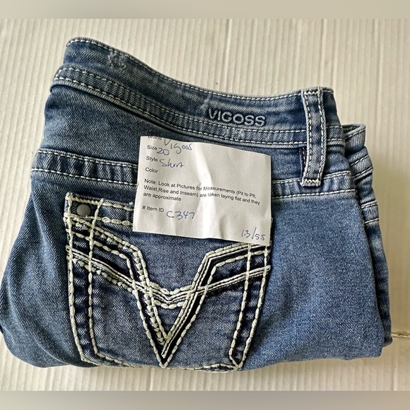 Vigoss Womens Denim Shorts Size 20 - Picture 7 of 7